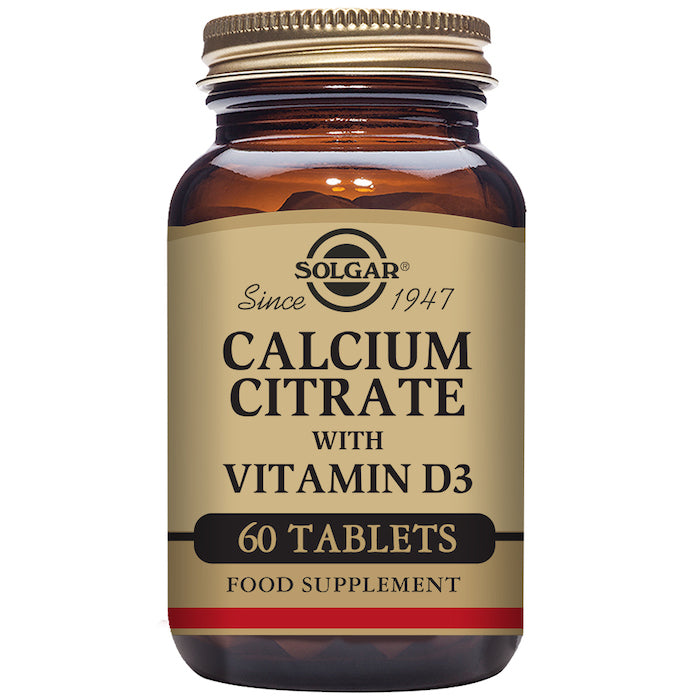 Boost Bone Health with Solgar Calcium Citrate & Vitamin D3 Tablets