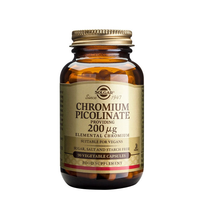 Boost Your Health with Solgar 200mg Chromium Picolinate - 90 Capsules