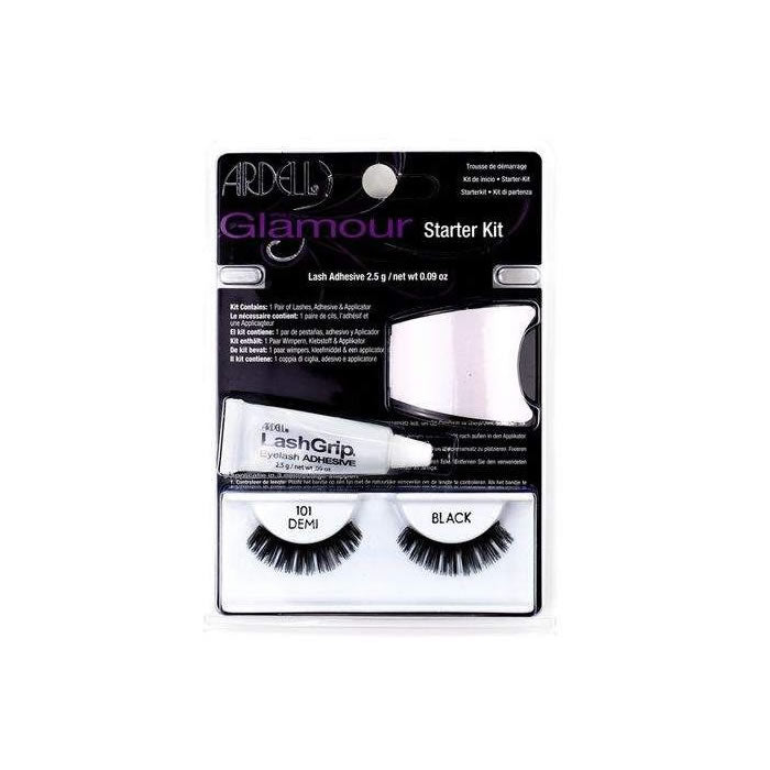 Ardell Glamour Lashes 101 Demi Black Set - 3 Pairs for Glamorous Eye Makeup
