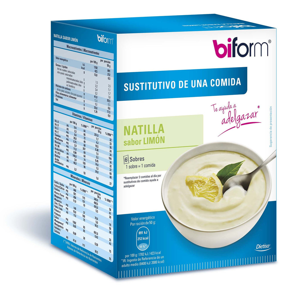 Biform Natillas Limon 6 Sobres