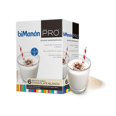 Indulge in Bimanán Pro 6 White Chocolate Milkshake Mix - A Deliciously Flavoured Shake for Your Weight Loss Journey!