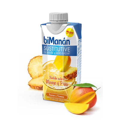 Delicious Bimanán Sustitutive Mango and Pineapple-Flavoured Milkshake 330ml