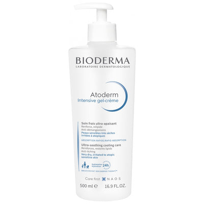 Bioderma Atoderm Intensive Gel Cream for Intense Hydration - 500ml