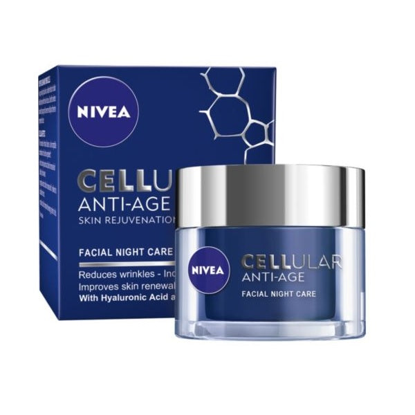 Experience Youthful Radiance with Nivea Cellular Anti Age Night Cream!