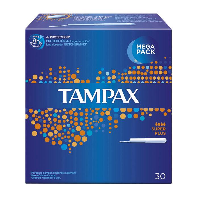Tampax Super Plus Tampons - Pack of 30 Units