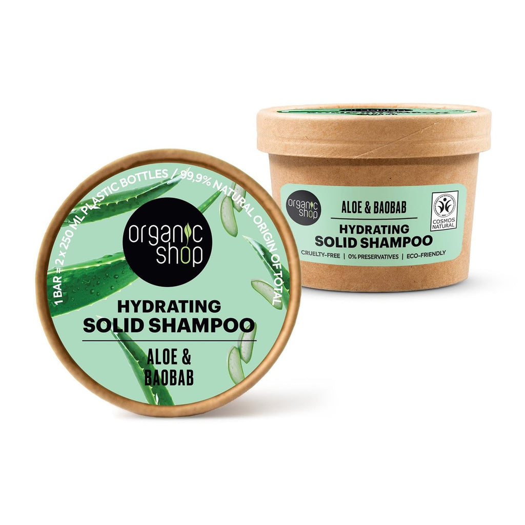 Organic Shop Aloe shampoo Solido Hydratante 60g