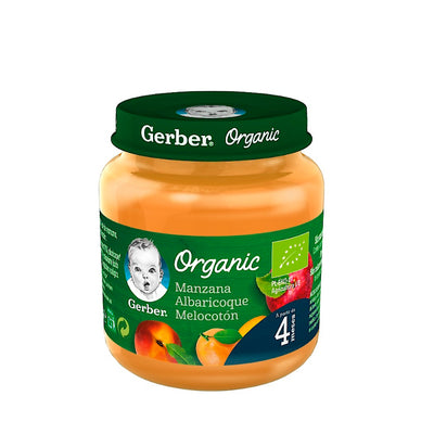 Gerber Organic Apple Apricot Peach 125g Puree