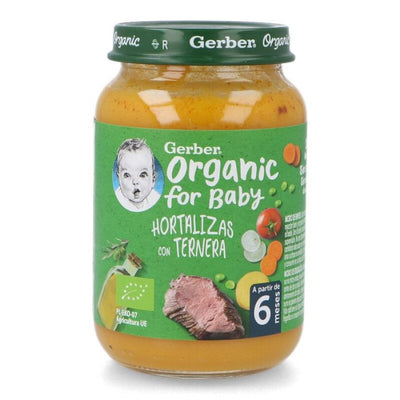 Gerber Organic Vegetables Veal Baby Food 190g Jar