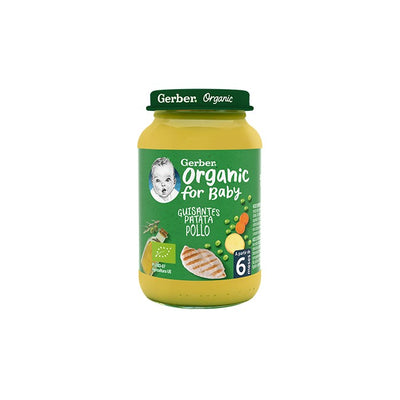 Gerber Organic Pea Potato Chicken Puree 1U 190g