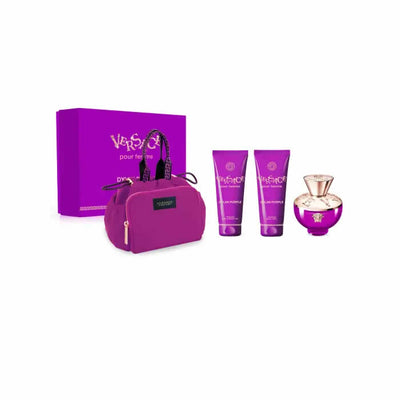 Versace Dylan Purple Eau De Parfum Set 4 Pieces
