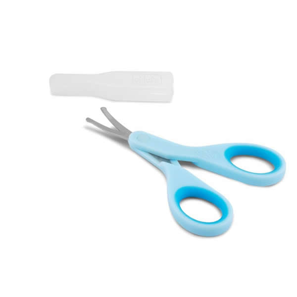 Chicco Newborn Scissors in Blue - Essential for Your Baby's Care