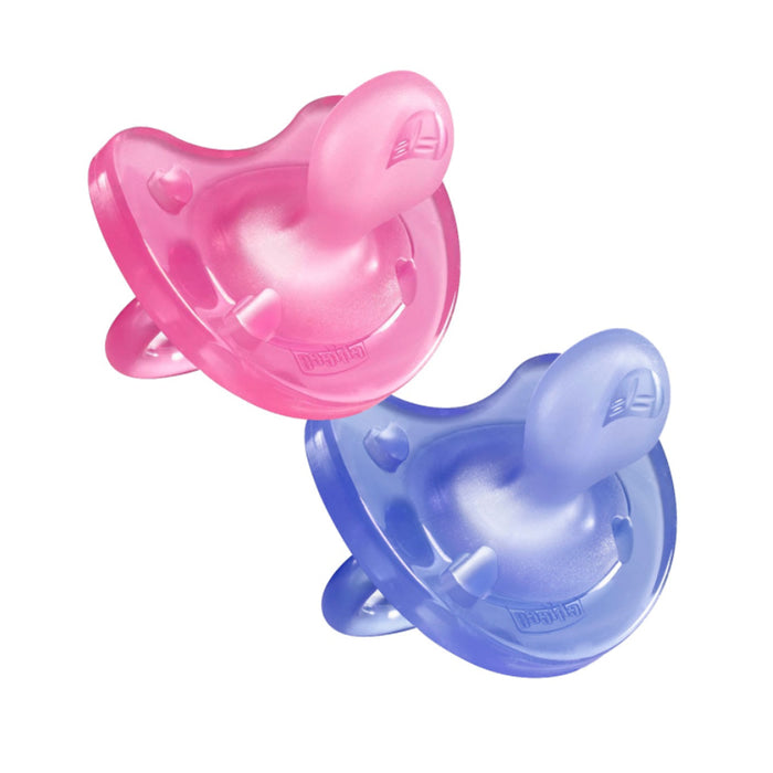 Chicco Physio Soft Pacifier Pink 12m+ 2 Units