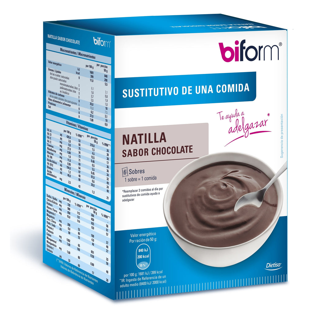 Delicious Biform Natillas Choco 6 Sobres