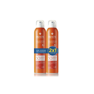 Rilastil Sun System Transparent Spray Wet Skin SPF 50+ 2x200ml