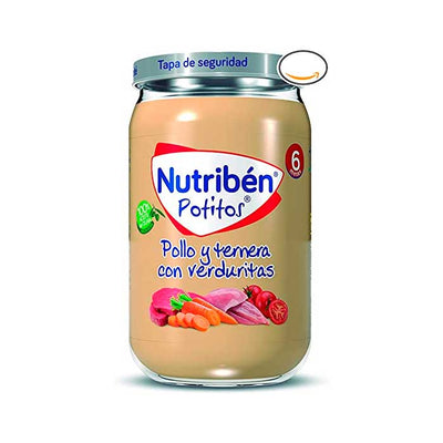 Indulge Your Little One with Nutribén's Hearty Chicken, Beef, and Vegetables Baby Food - 235g