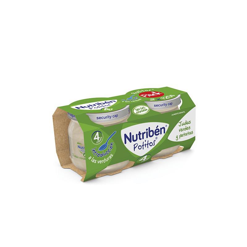 Introducing Nutribén Potito Introducción Bipack - Green Beans with Potatoes 2x 120g: A Tasty Start for Your Little One 🌱🥔.