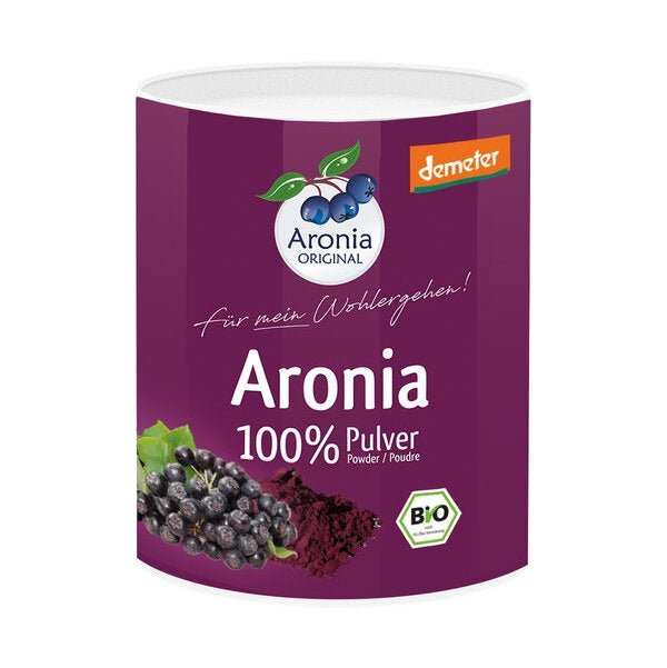 The organic aronia powder from the pomace can be added individually and as required. Customers tell us that they stir in small amounts of the powder into their muesli, add to the yogurt, add their own bread or add their homemade jam. Most of the time, already small quantities are sufficient.