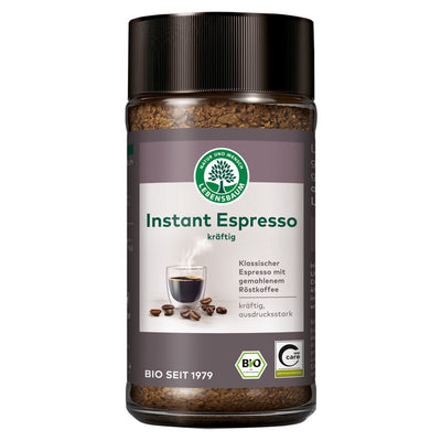 An expressive espresso if it should be very quick? No problem with our instant espresso. For on the go, on vacation or in the office - just wherever there is no espresso machine on hand. The espresso is strong in taste and simply in preparation. Also ideal for baking.