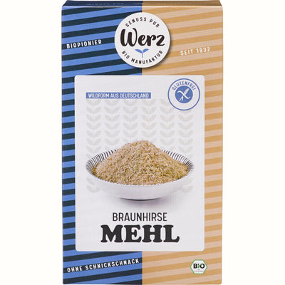 Brown millet flour gluten-free can be eaten raw, but can also be used for baking and cooking.